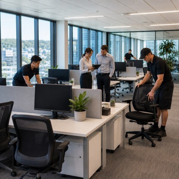 Office removalists in Ashfield completing a workplace relocation for Removalists Inner West Sydney